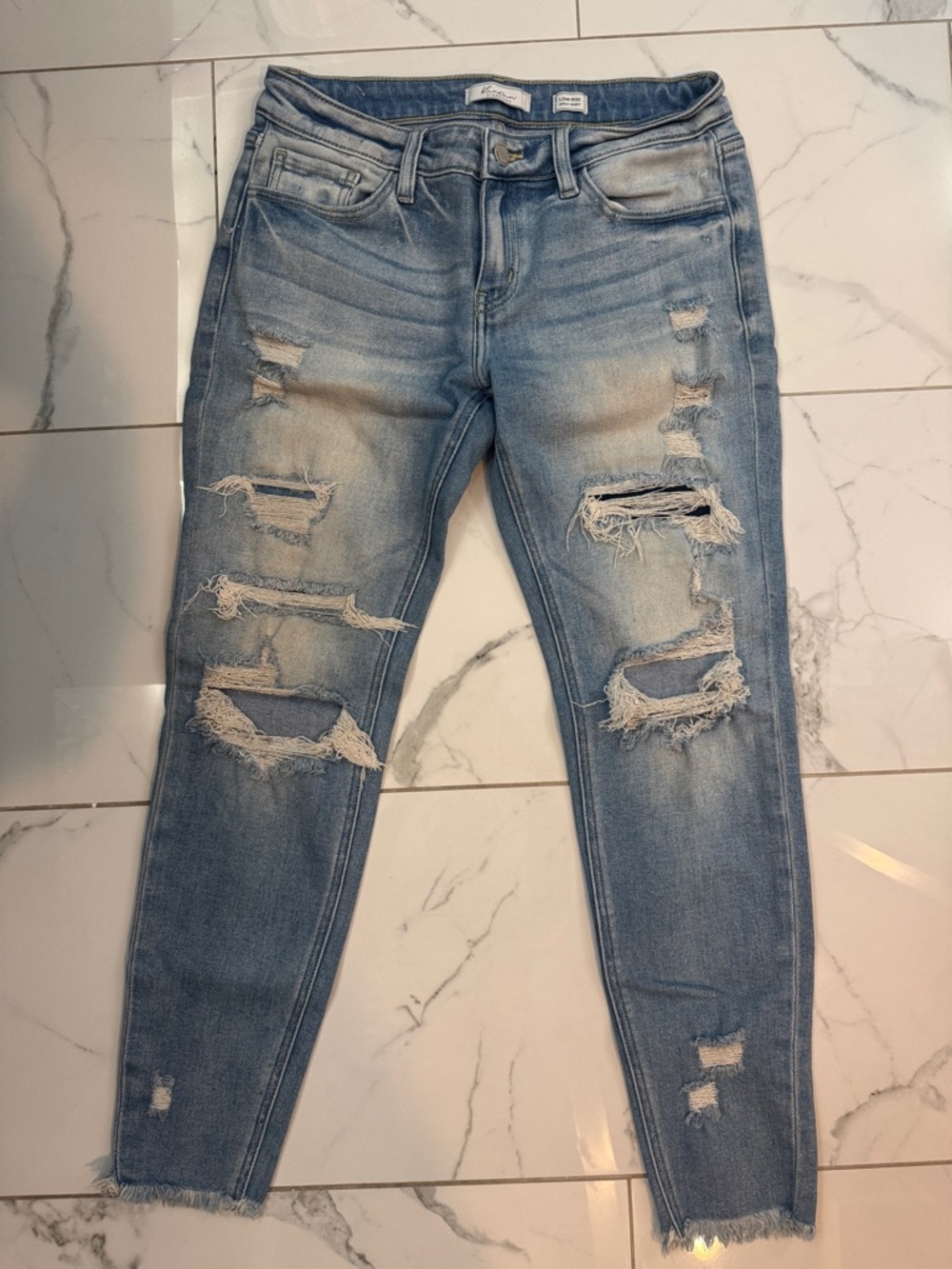 KanCan Light Blue Distressed Skinny Jeans